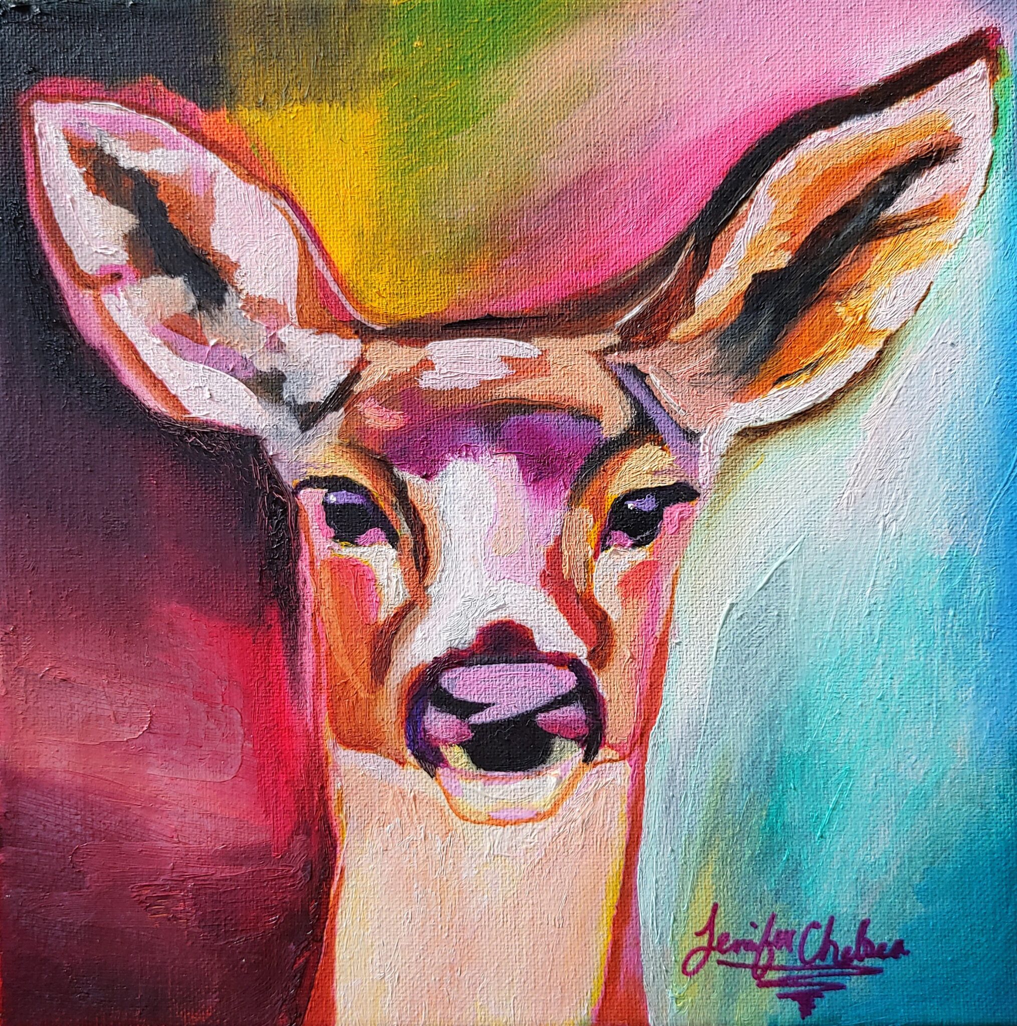 deer scaled custom art,art commissions,handmade art,interior design,canvas paintings