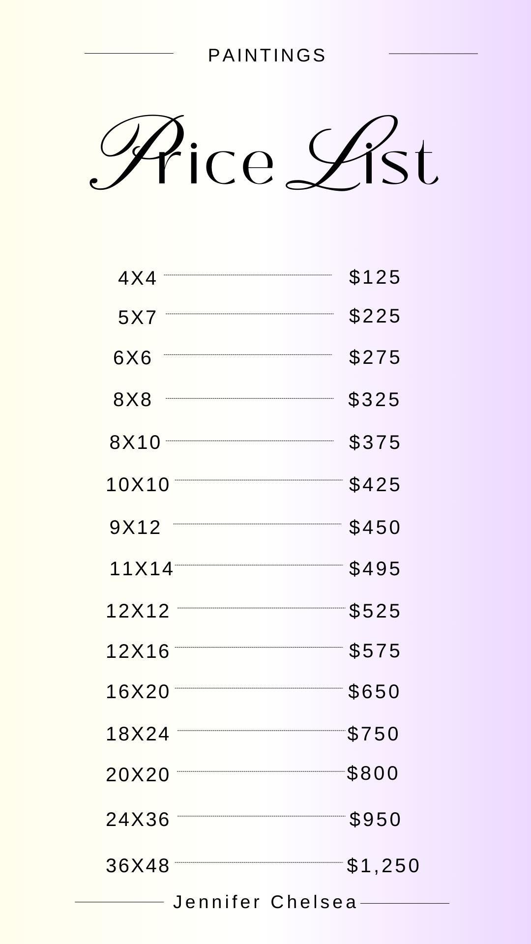 Paintings Price List (1) art commissions. custom art. painting art. digital art. drawing sketchbook art.